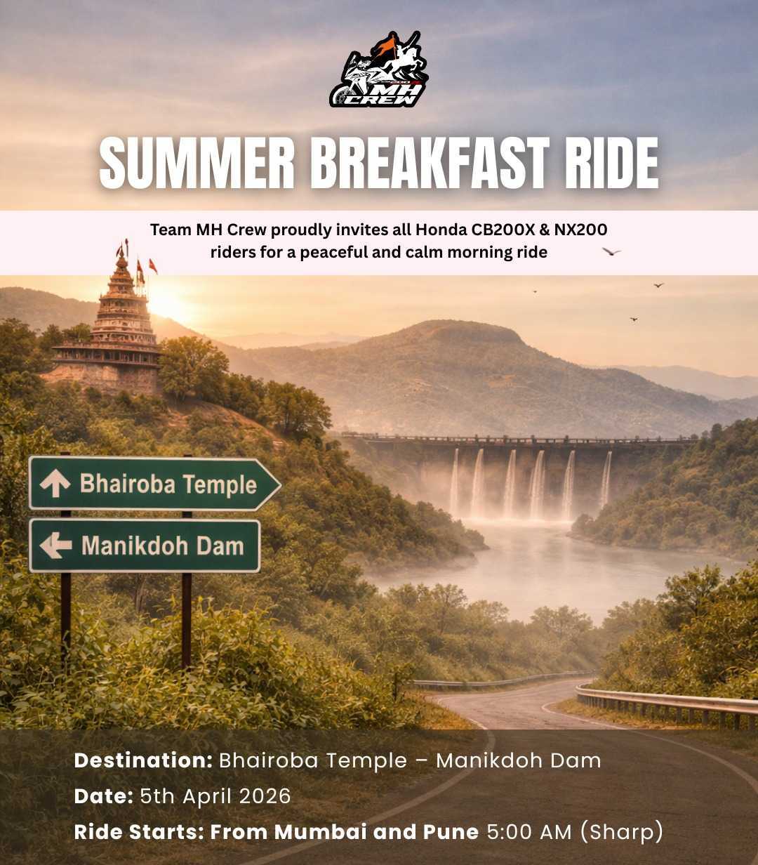 Summer ride to Manikdoh lake