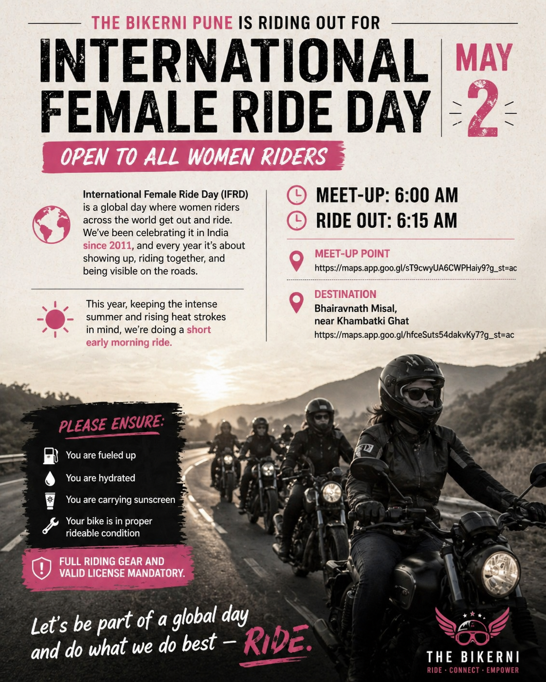 International Female Ride Day May 2