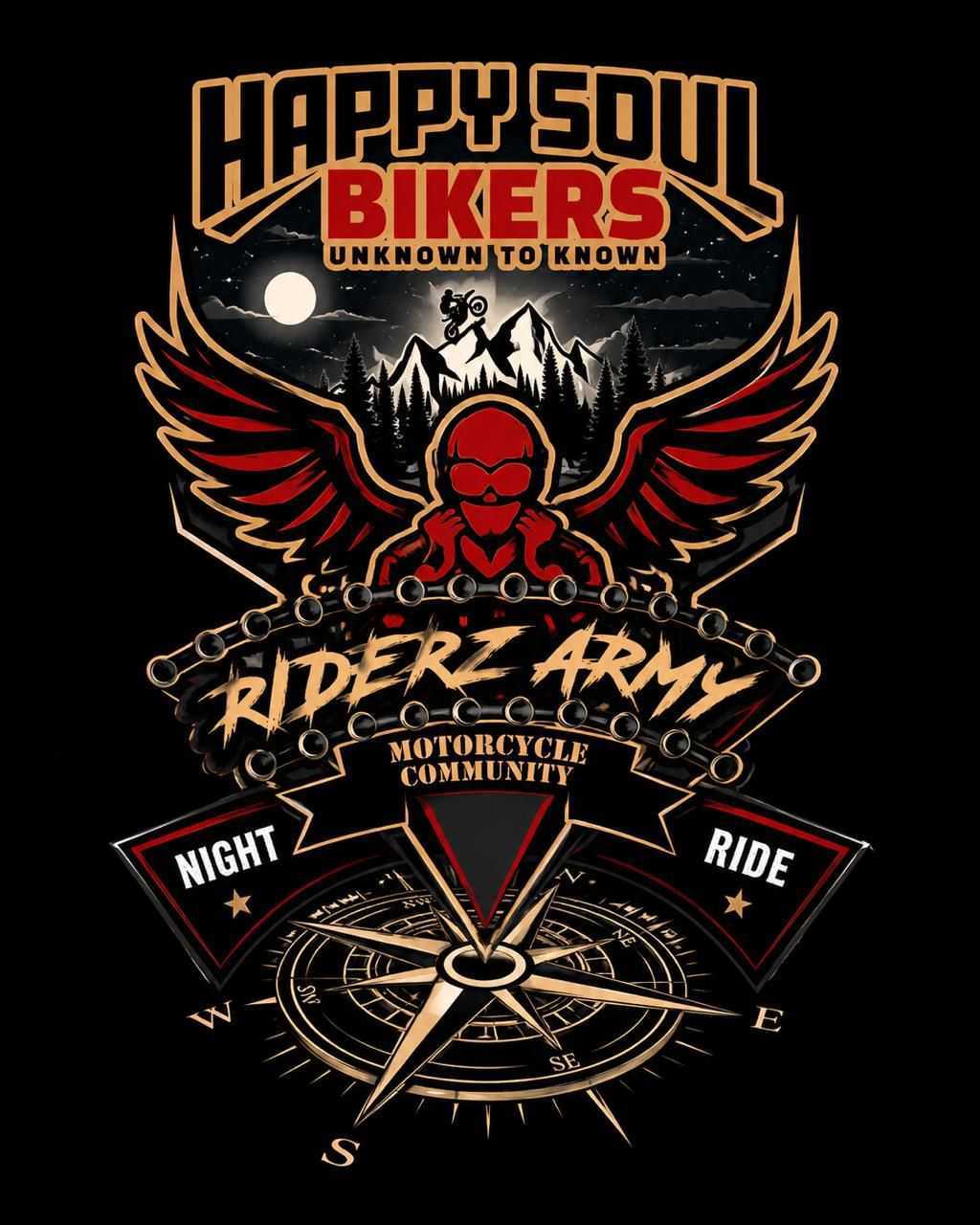Night ride with Riderzarmy × Happy Soul Bikers