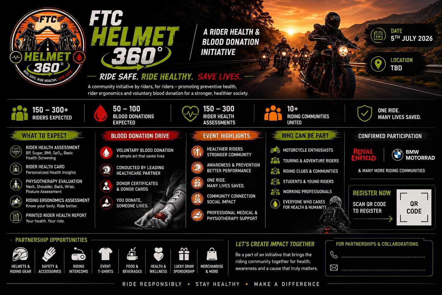 HELMET 360° BLOOD DONATION DRIVE
