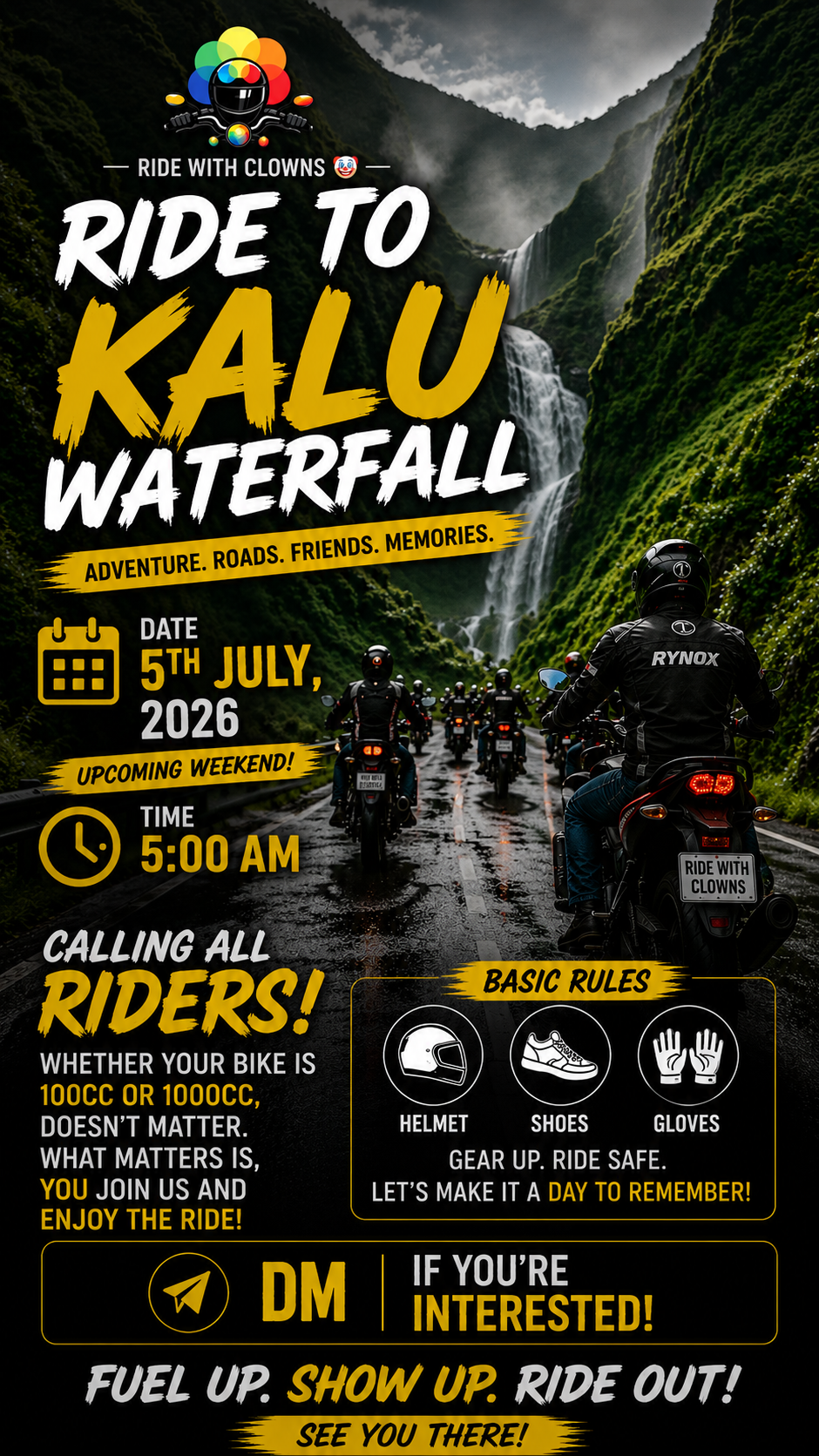 Kalu Waterfall monsoon ride
