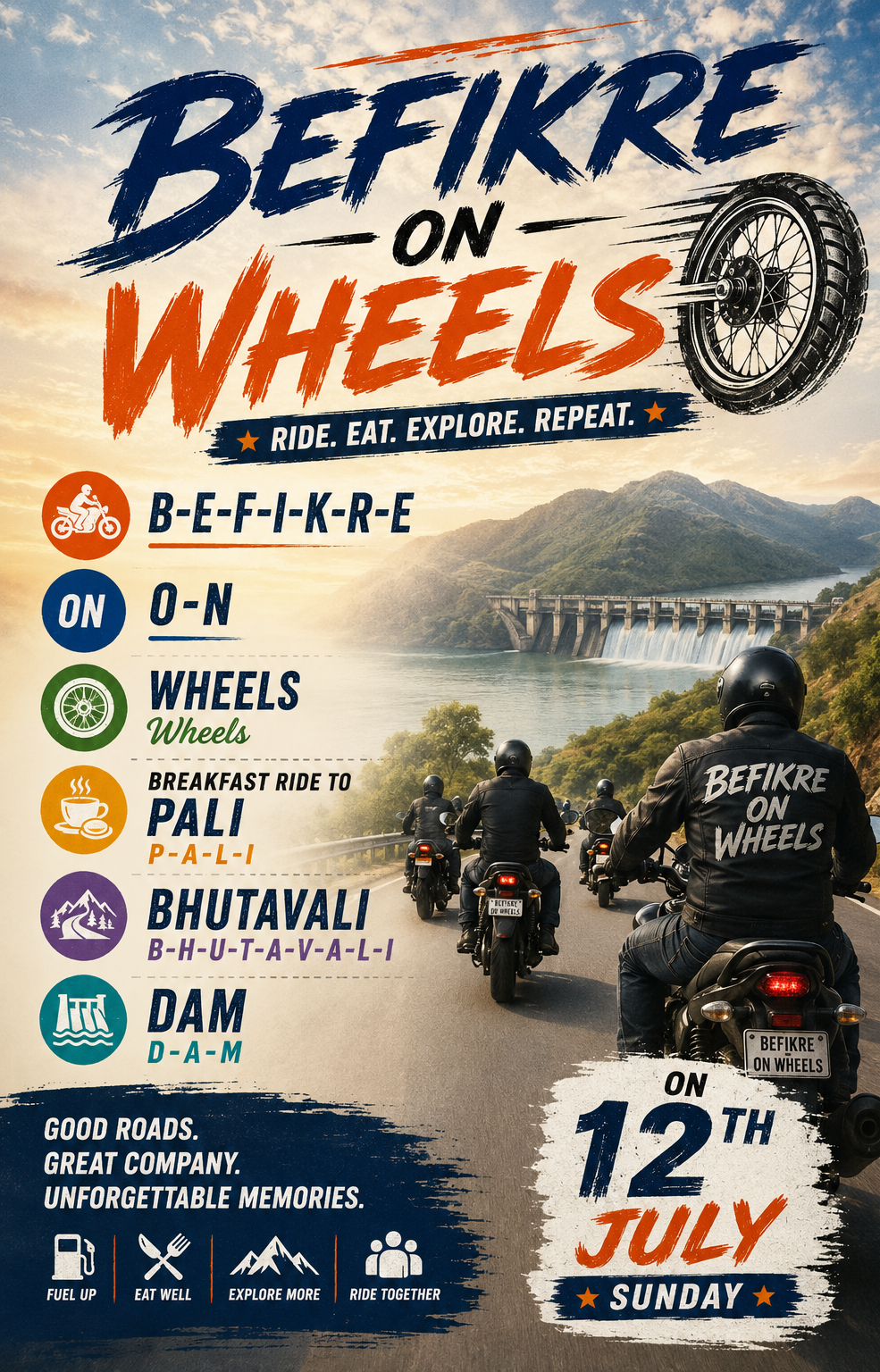 Breakfast Ride to Pali Bhutivali Dam