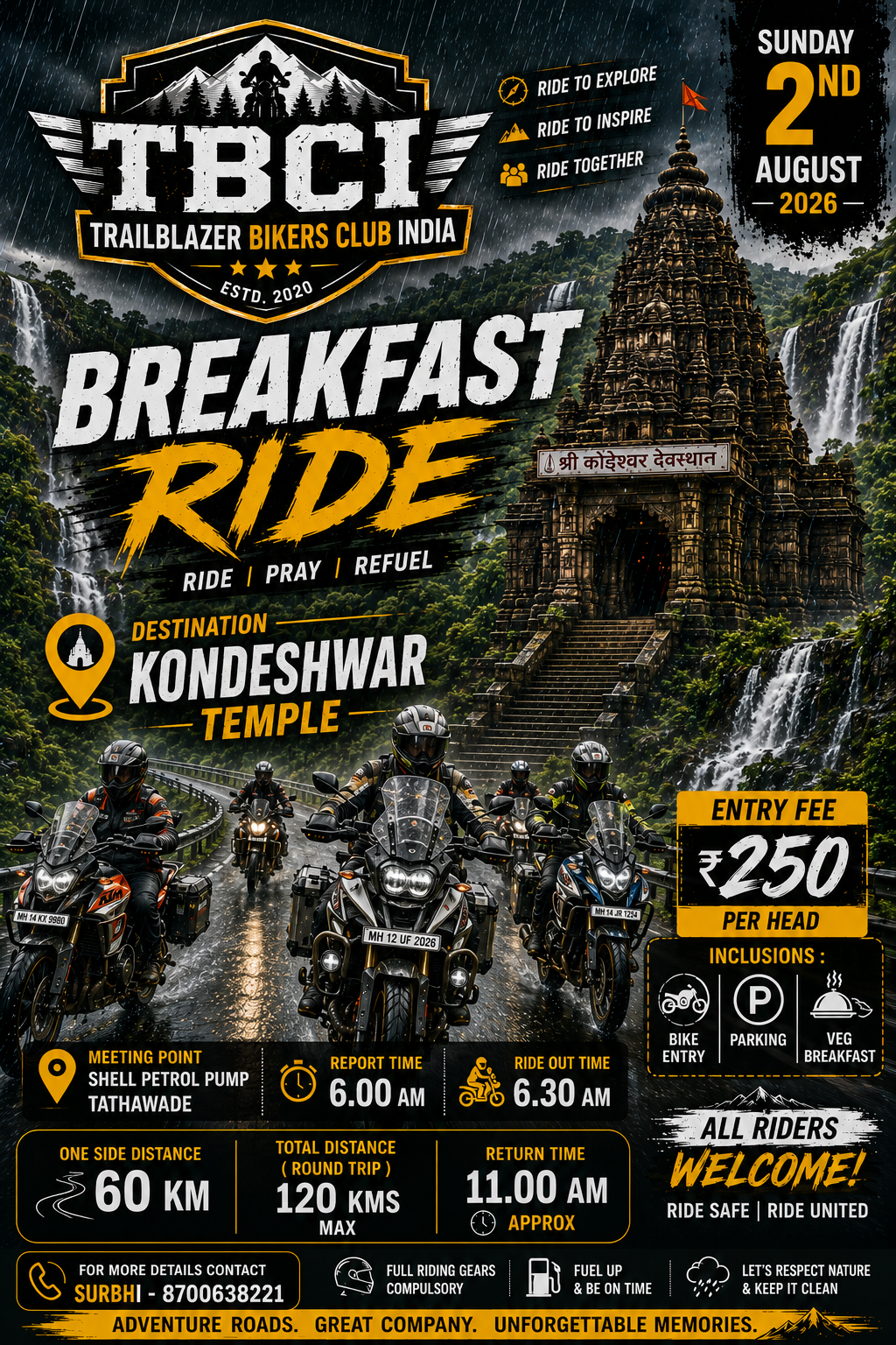 Ride to Kondeshwar Temple