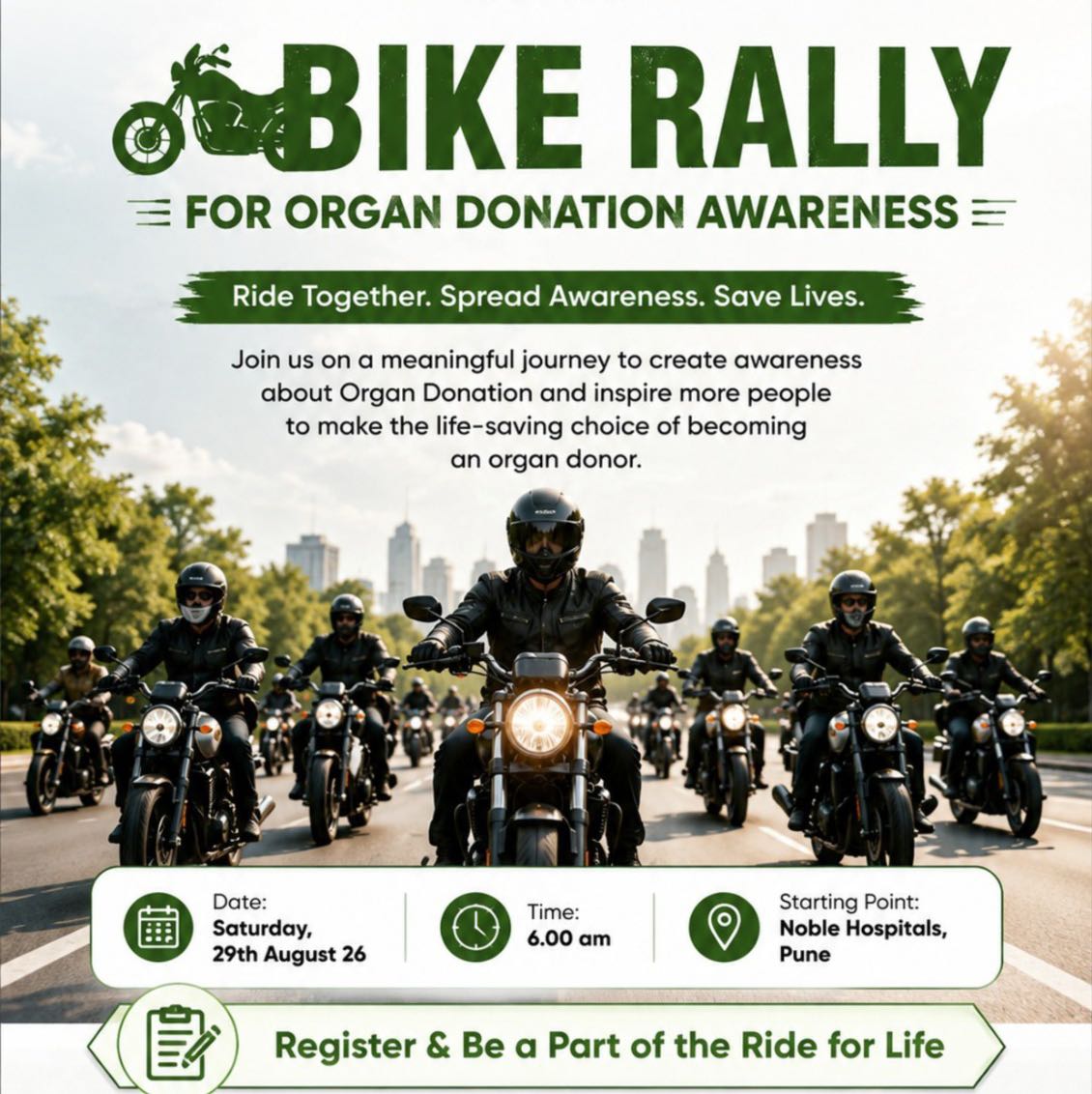 BIKE RALLY FOR ORGAN DONATION AWARENESS