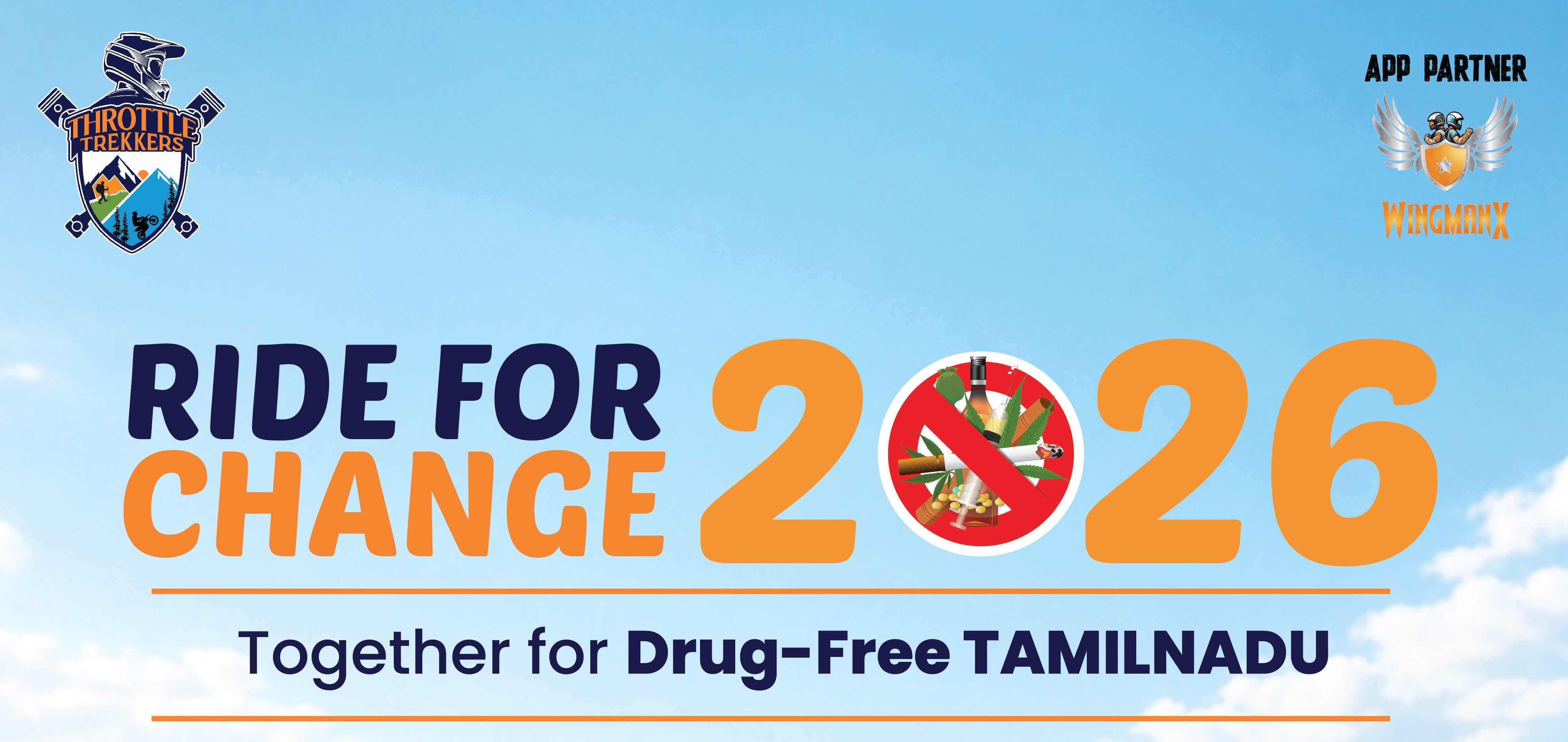 Ride for change 2026- Together for drug free tamilnadu