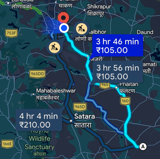 Satara - Kaas pathar engine break-in ride